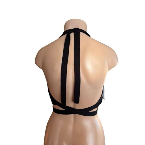 Callahan Knitwear Greta Halter in Black - Picture 5 of 5